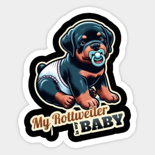 Baby Rottweiler Sticker